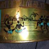 Old tin candy box