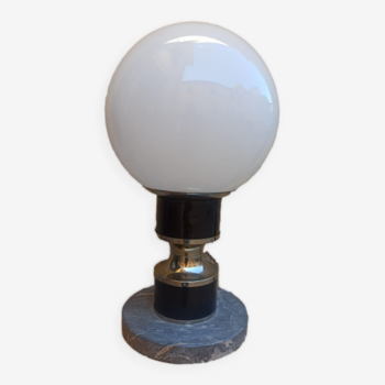 Lampe de table design moderne marbre verre métal vintage italie design