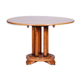Table à manger en chêne Biedermeier restaurée, bureau pliant, Autriche, années 1830