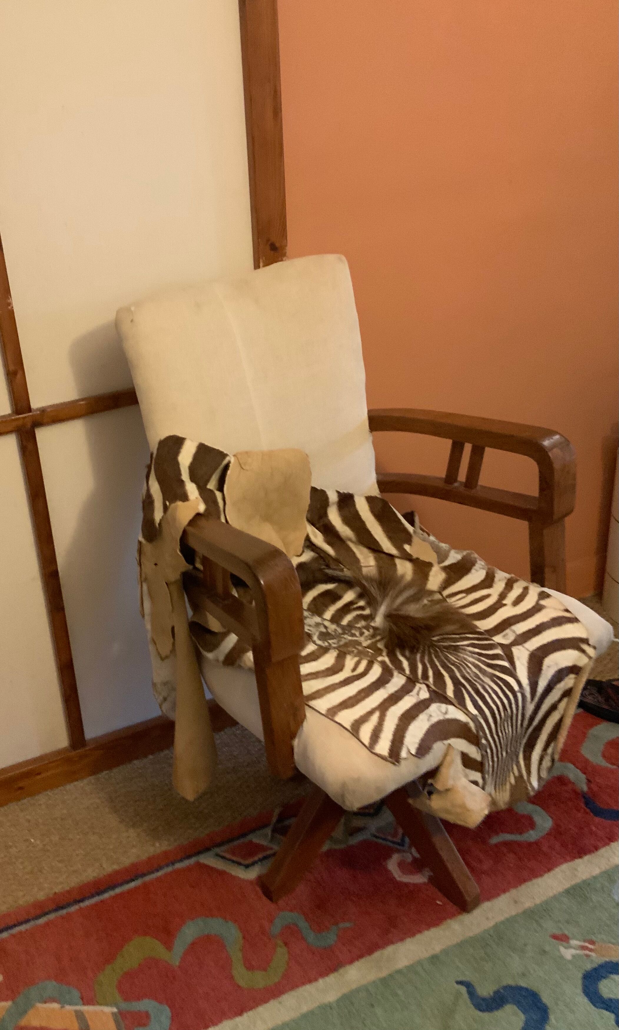 Mahogany marine chair