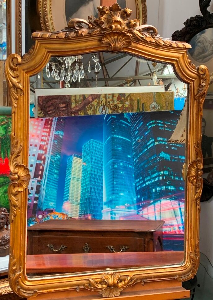 Ancient golden mirror