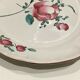 Eastern earthenware plate decorated bouquet of flowers