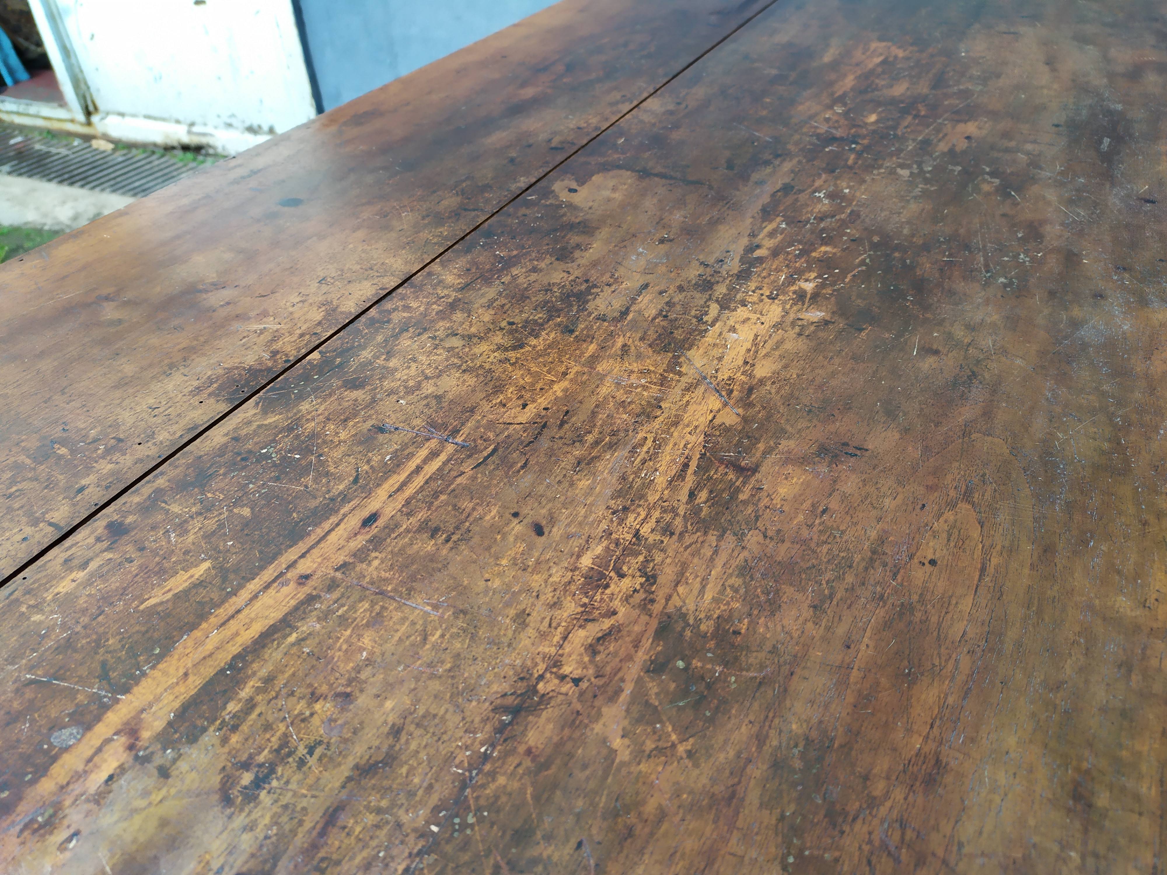 Table de ferme bistrot bois