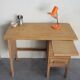 Bureau d'usine en bois annees 50
