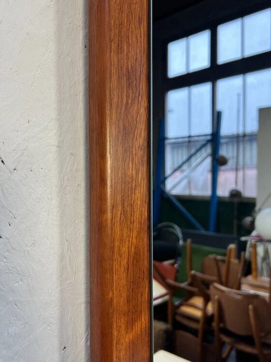 Miroir vintage XL en teck, Scandinavie, années 1970