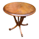 Table d'appoint ronde pied central en bois massif