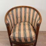 Art Deco Style Barrel Armchair (end of the 20th century)
