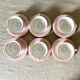 Pink vintage porcelain cups