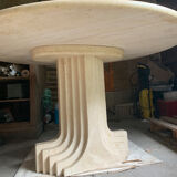 Table Carlo Scarpa in travertine
