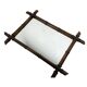 Vintage Faux Bamboo Mirror