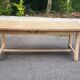 Renovated 19th century farmhouse dining table with drawer 200cm
