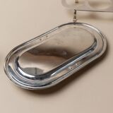 Argent Silverplated Metal Vintage Serving Set for Shots or Caviar-Tray, Ice Holders, Glasses, Italian 1970s Mid-Century Elegant