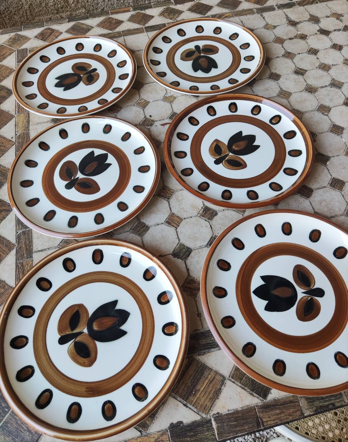 6 Villeroy & Boch Kimono dinner plates