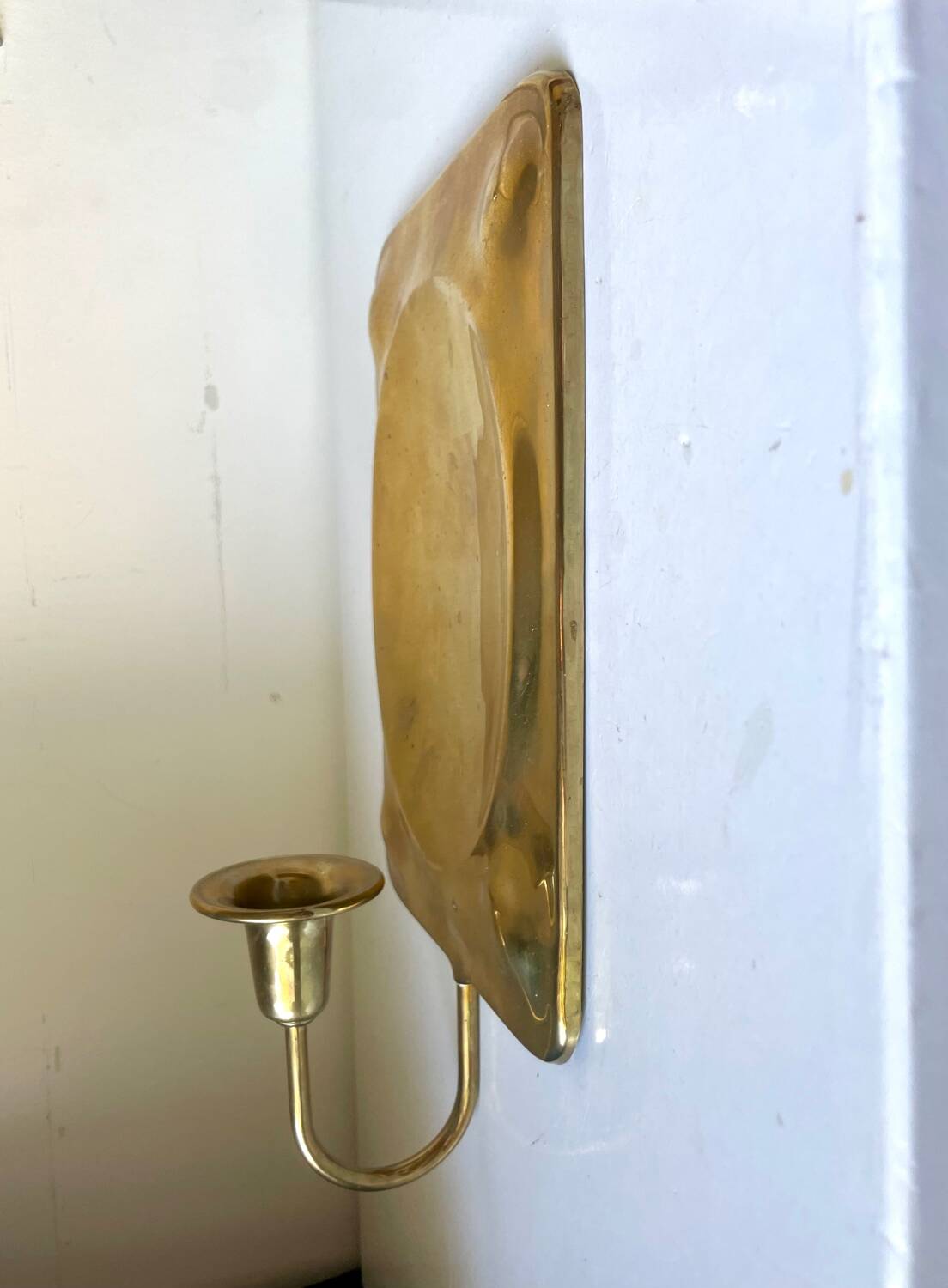 Vintage Brass Wall Candle holder  Sconce  height 28  cm
