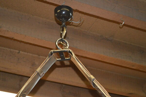 Lustre de billard en fer