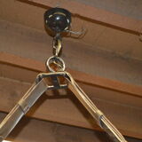 Billiards in iron chandelier