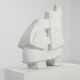French Artist, Large Abstract Organic Sculpture, 1970s, Marble