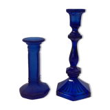 Pair of candlesticks blue