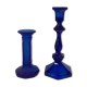 Pair of candlesticks blue