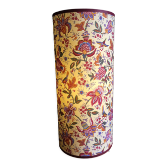 Lampe tube pied triptyque tissu valdrôme