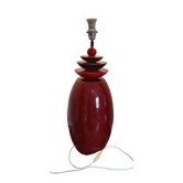 Large albret france ceramic earthenware lamp