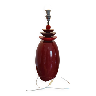 Large albret france ceramic earthenware lamp
