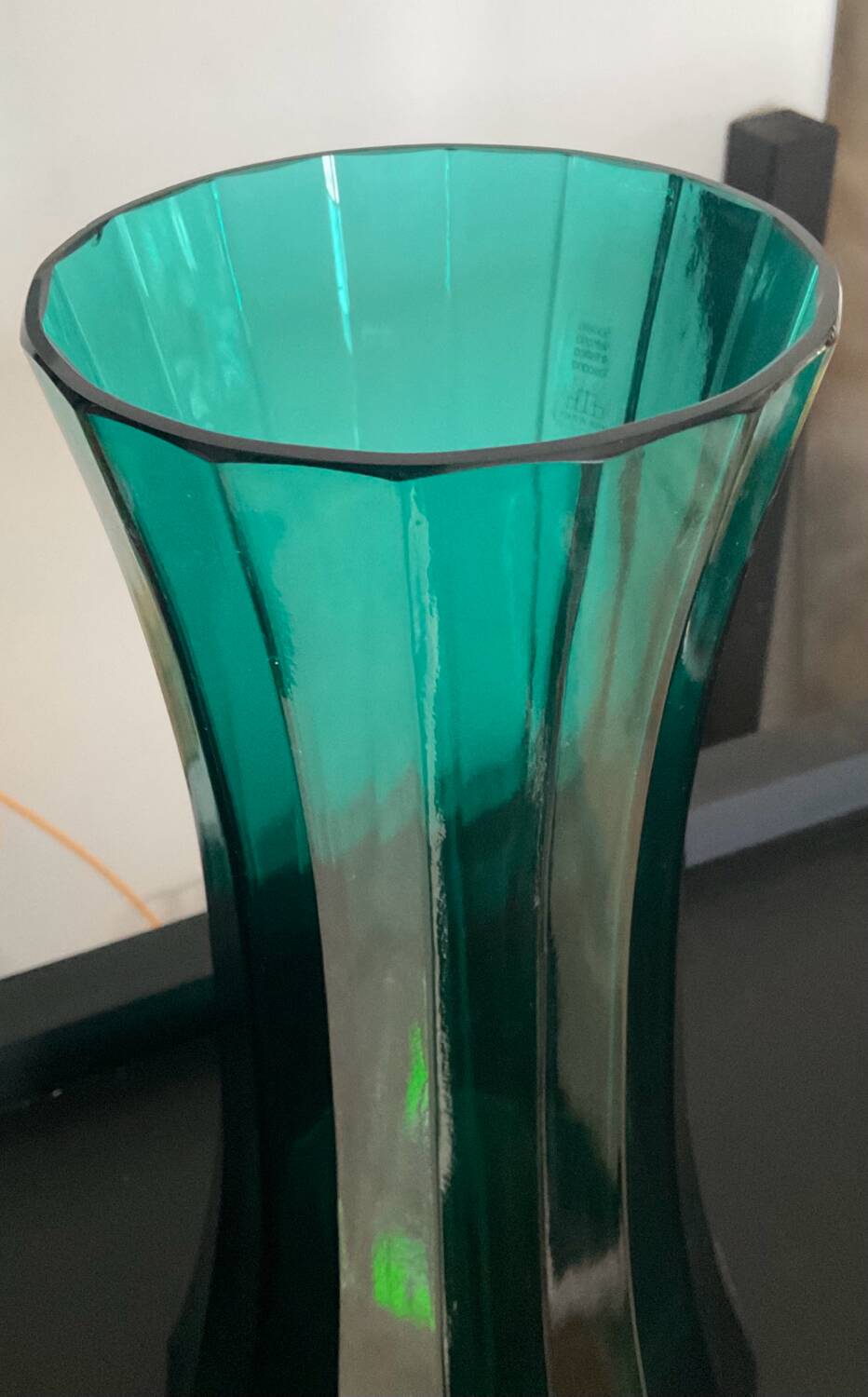 Vintage Italy glass vase