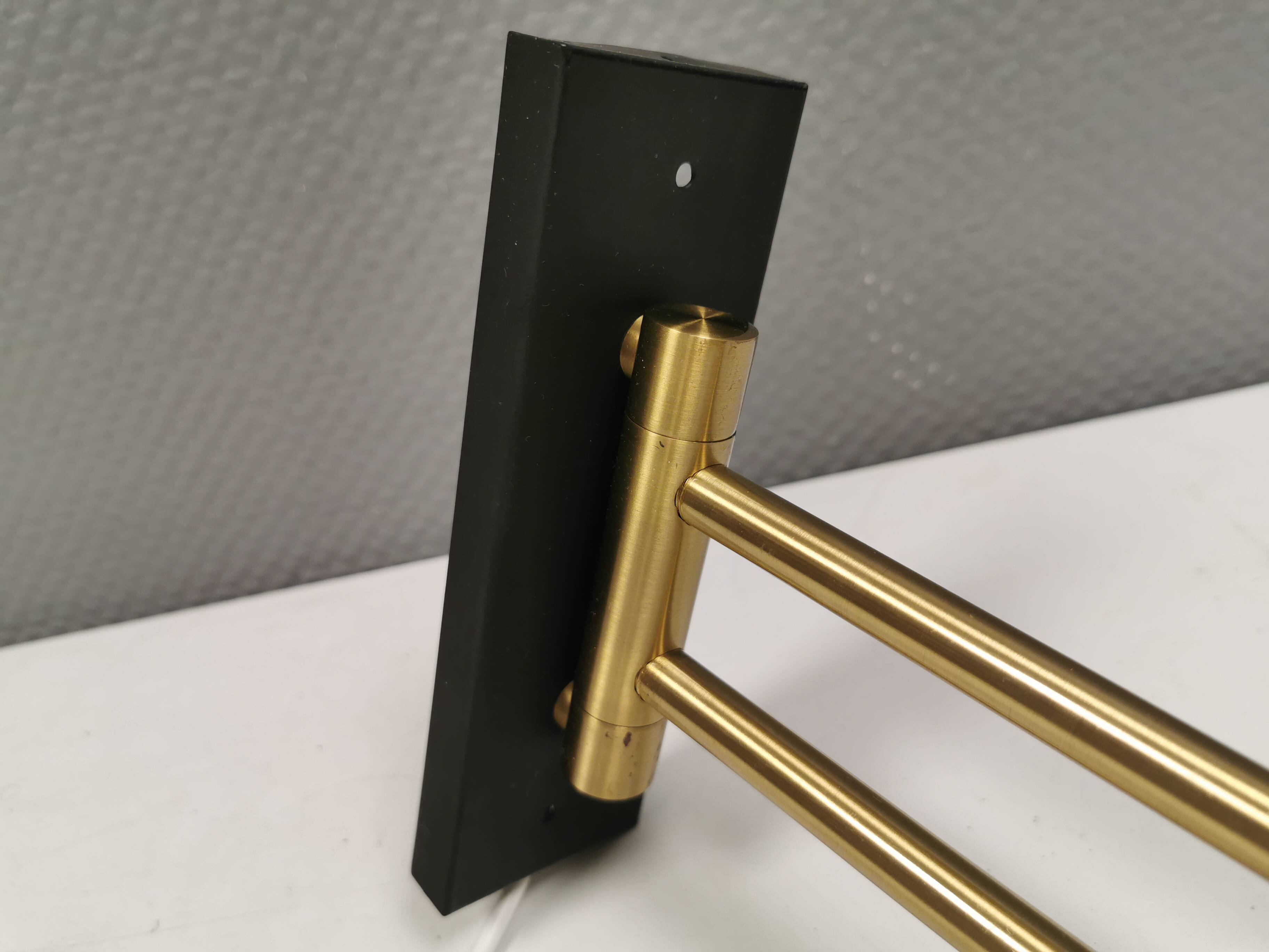 Horisont wall lamps in brass, designed by Jo Hammerborg in 1969, for Danish Fog&Mørup.