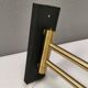 Horisont wall lamps in brass, designed by Jo Hammerborg in 1969, for Danish Fog&Mørup.