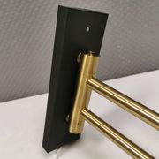 Horisont wall lamps in brass, designed by Jo Hammerborg in 1969, for Danish Fog&Mørup.