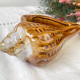 Vintage 50s shell ceramic ashtray