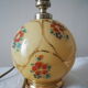 Pied de lampe boule à poser de table de chevet d’appoint en verre – impression florale e
