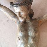 Large polychrome wooden Christ, 17th century