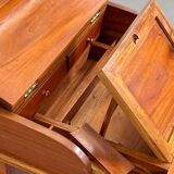 20th century Davenport desk with walnut piano top