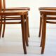 4 Thonet bistro chairs 1950s