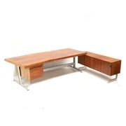 Large exclusive vintage rosewood corner desk by Voko made in the 1960s