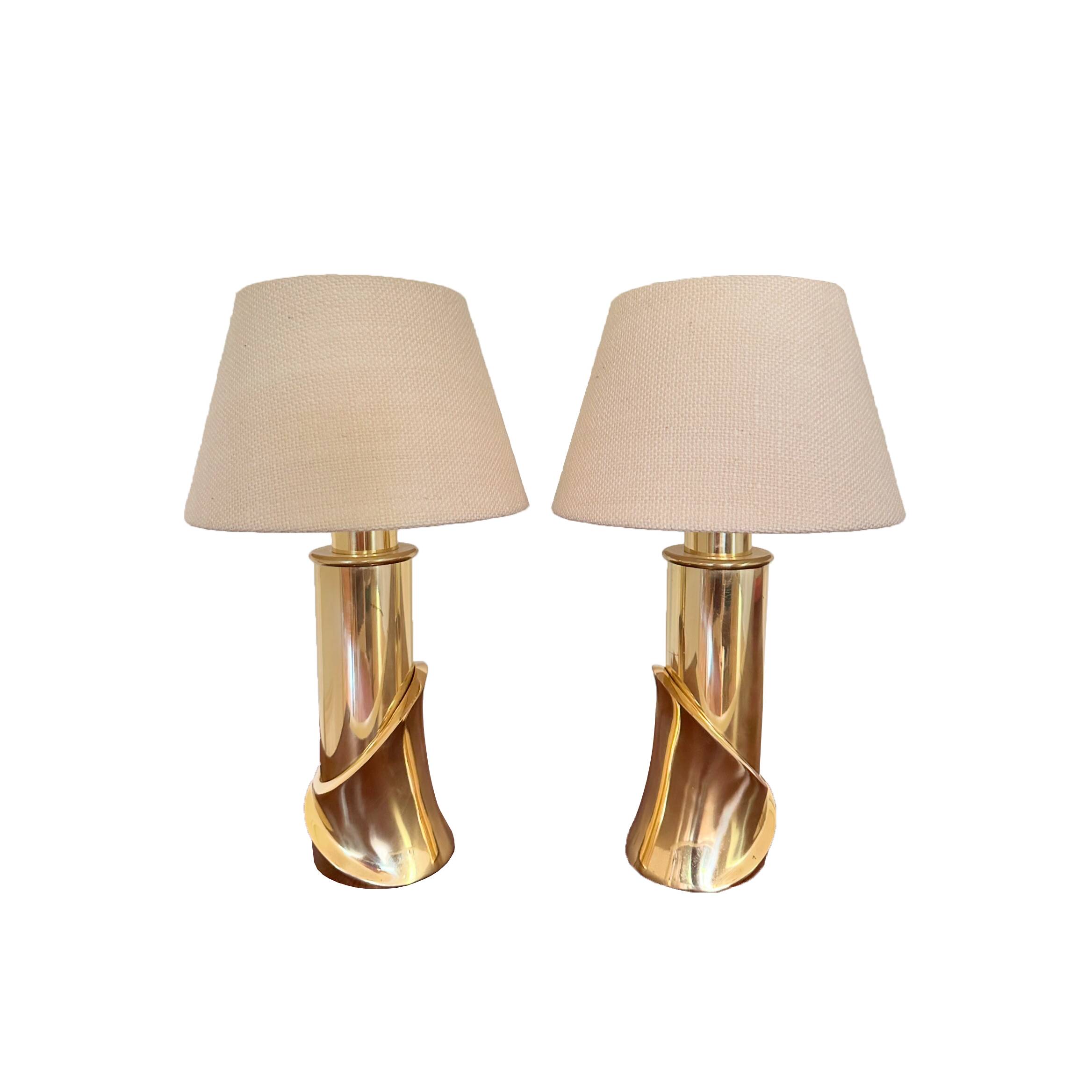 2 bedside lamps