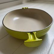 Vintage cast iron gratin dish Le Creuset