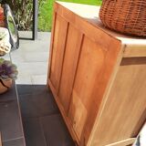 Commode vintage 3 tiroirs bois naturel