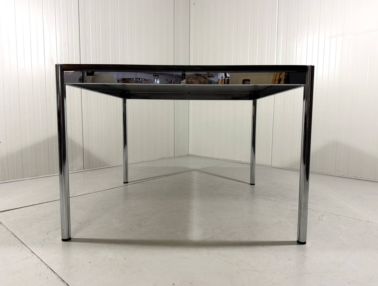 USM Haller dining table in black ash, Fritz Haller 1980’s