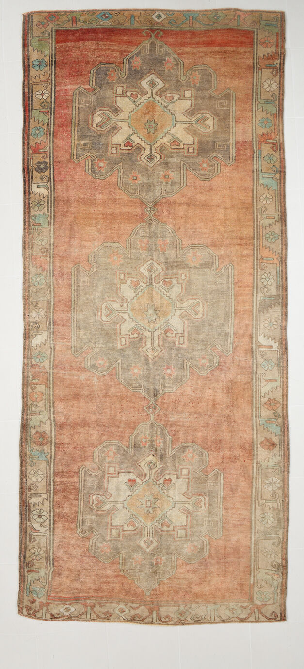 5x11 handmade wool oushak rug 344	x151cm