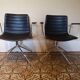 designer brown leather armchairs