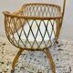 Baby rattan crib