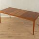 Rare extendable teak dining table by H.W. Klein for Bramin (1960s)