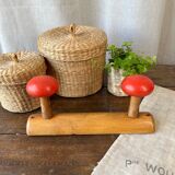 Vintage wooden hook "mushroom"