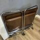 ADT Mobile Bar Cart / Serving Trolley — Chrome & Wood-Effect, 1970s Germany