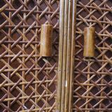 Rattan cabinet, fluted