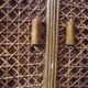 Rattan cabinet, fluted
