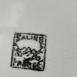 Set of 2 flat plates Salins yellow tiles diameter 24.3 cm