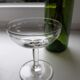 Lot of 6 mismatched crystal champagne glasses early 20th century